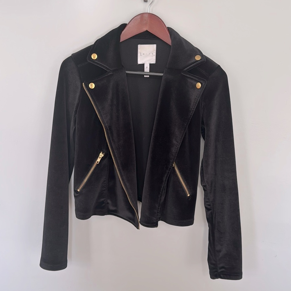 LEITH black velvet jacket